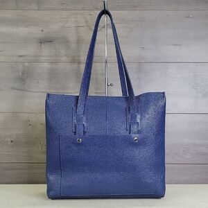 Le Borse Di Giulia Blue Leather Tote Shoulder Bag Handbag Hobo